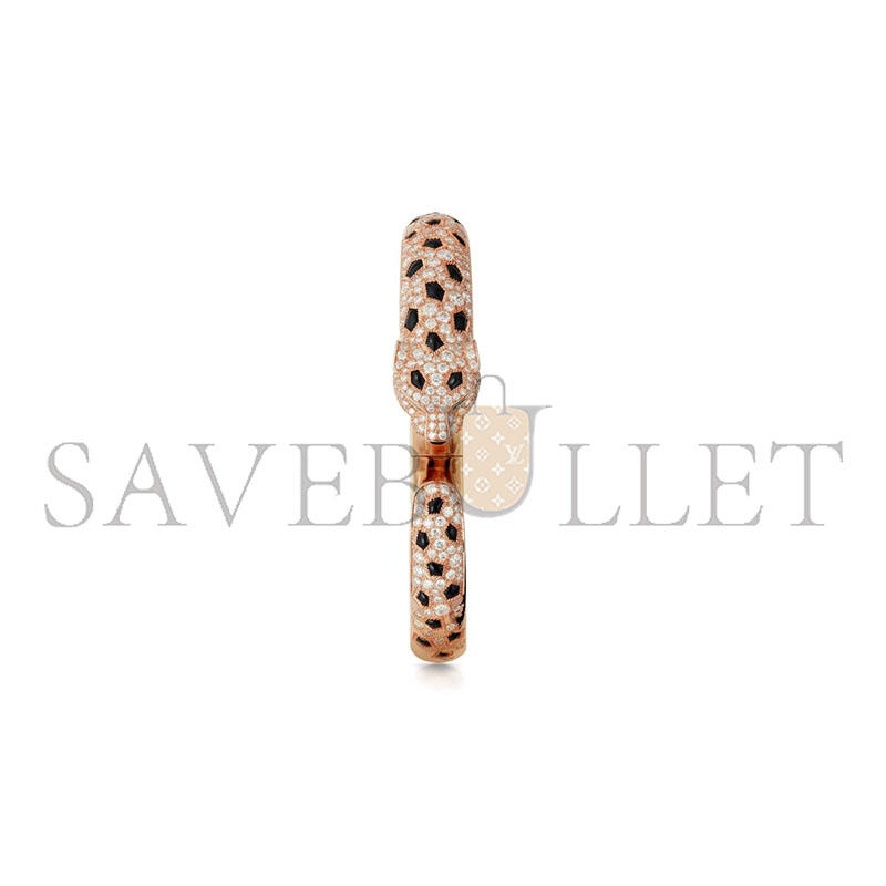 Ca*t1er panthÈre de Ca*t1er bracelet, medium model, half-paved n6722217